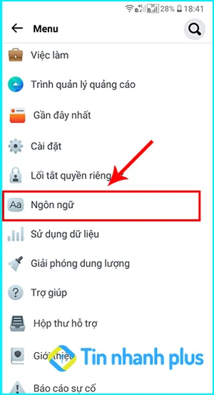 hướng dẫn cách chỉnh ngôn ngữ facebook lite