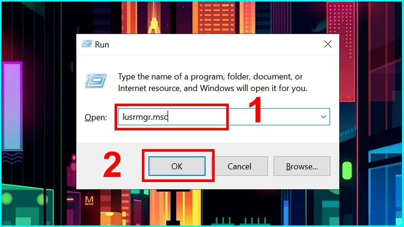 đổi tên user win 10 bằng Local Users and Groups