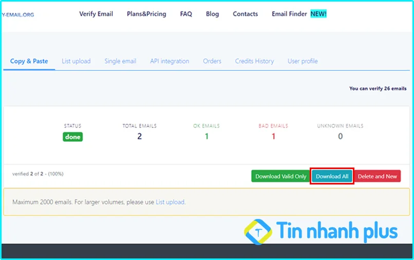 cách kiểm tra email có tồn tại không bằng Verify-email