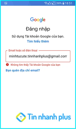 kiểm tra email có tồn tại hay không bằng smart phone android