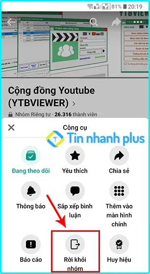 ngăn người khác thêm vào nhóm trên Facebook bằng điện thoại android