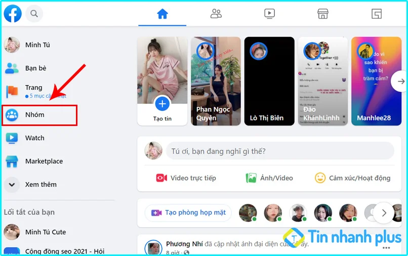 người người khác thêm mình vào nhóm trên Facebook bằng máy tính