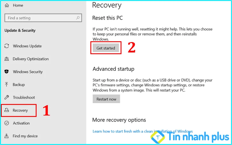 hướng dẫn cách quay trở lại windows cũ