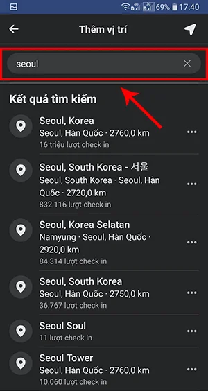 cách tạo địa điểm check in trên android