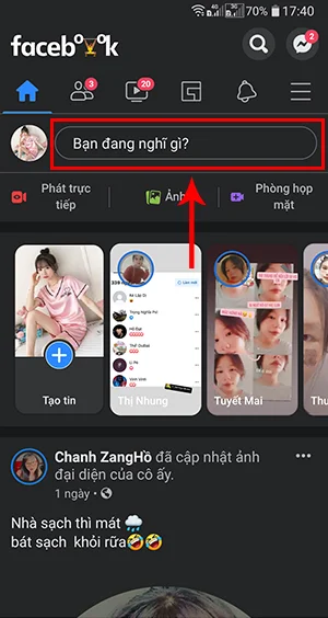 tạo địa điểm check in trên điện thoại android