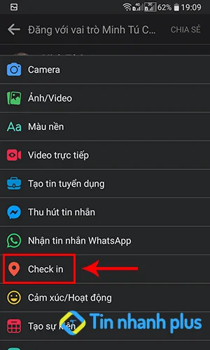 hướng dẫn tạo trang fanpage check in