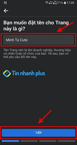 tạo địa chỉ check in riêng