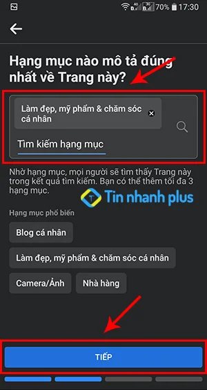 địa điểm check in facebook