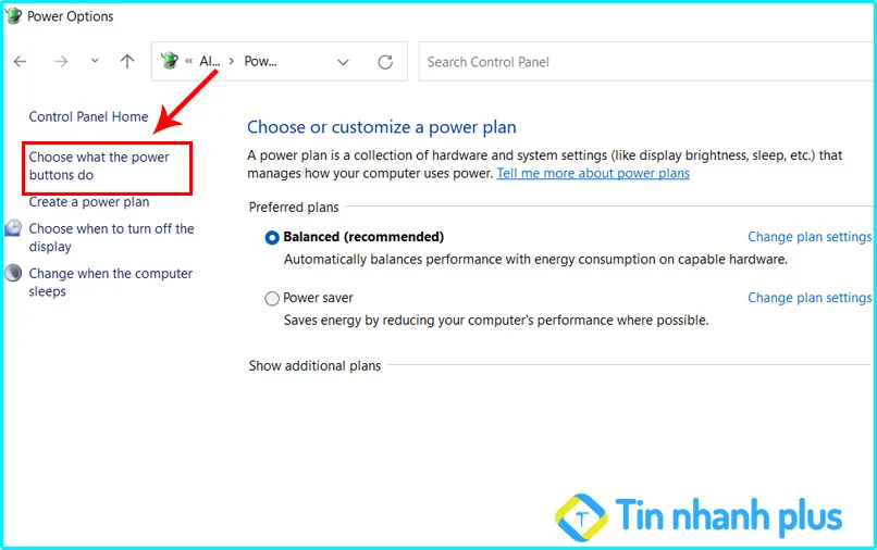 cách tắt chương trình Fast Startup