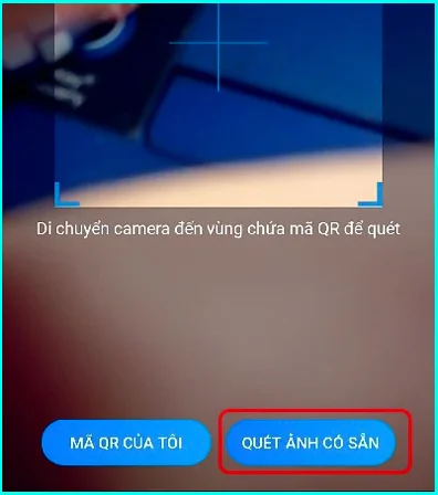 quét mã code QR trên Zalo