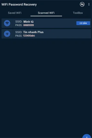 cách xem mật khẩu trên điện thoại android