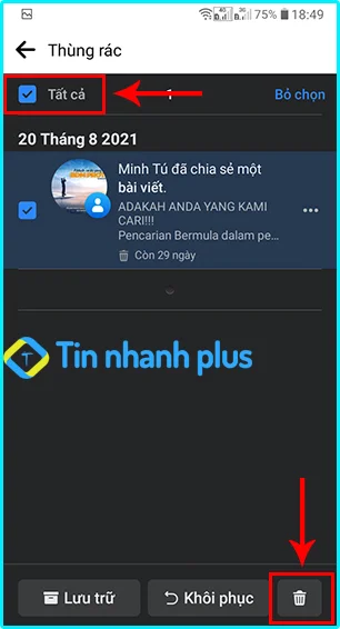 xóa toàn bộ bài viết trên fb