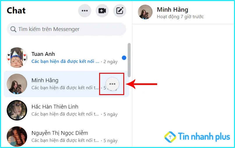cách xóa tất cả tin nhắn messenger trên máy tính