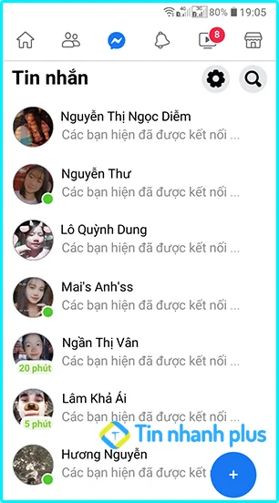 xóa tin nhắn trên Facebook lite