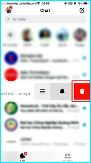 xóa toàn bộ tin nhắn messenger trên iphone