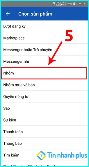 cách báo cáo lỗi tham gia nhóm trên Facebook bằng điện thoại