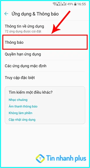 bật thông báo facebook bằng điện thoại