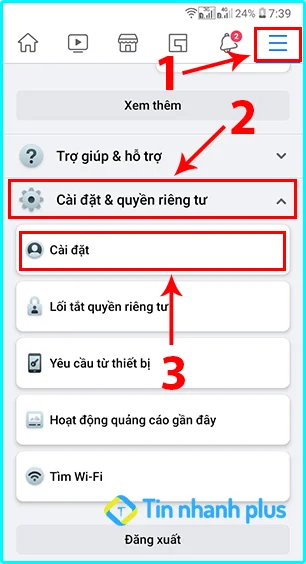 cách khóa tài khoản facebook android