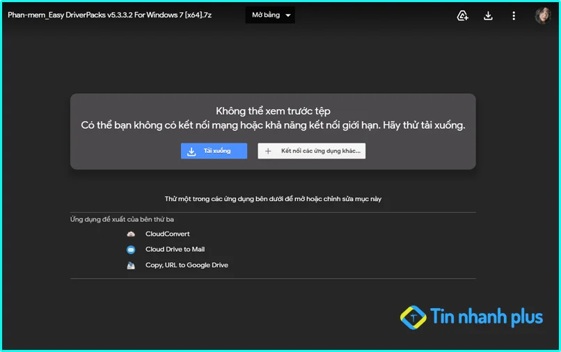 khắc phục lỗi Rất tiếc, hiện tại bạn không thể xem hoặc tải xuống tệp này