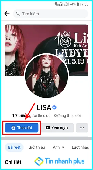 cách theo dõi facebook của người khác trên điện thoại