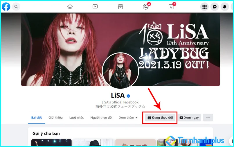 hướng dẫn theo dõi Facebook của người khác trên máy tính