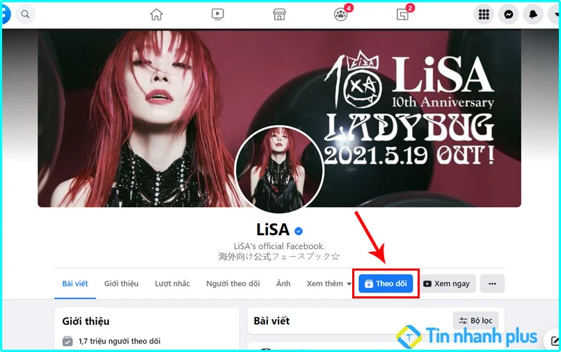 cách theo dõi người khác trên facebook bằng máy tính