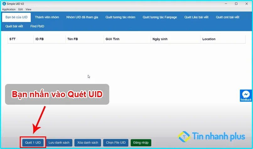 cách tìm email qua id facebook