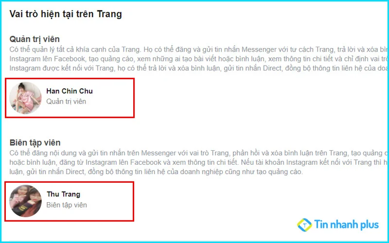 cách xem quản trị viên fanpage facebook trên máy tính