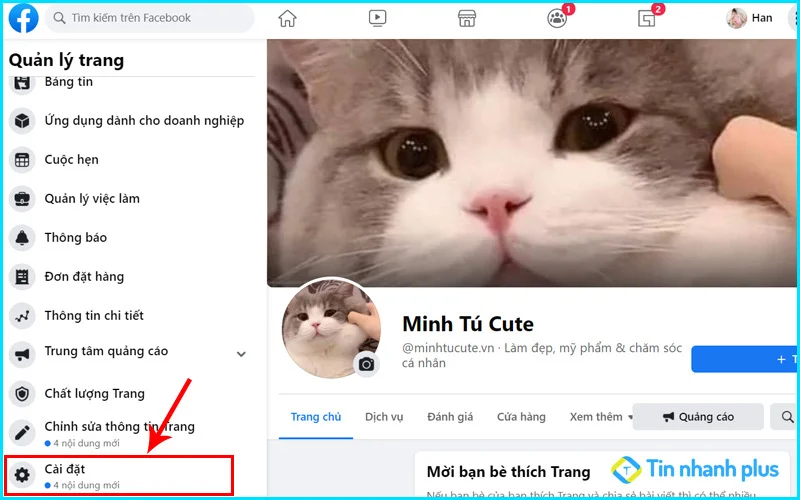 cách xem admin trên fanpage facebook bằng máy tính