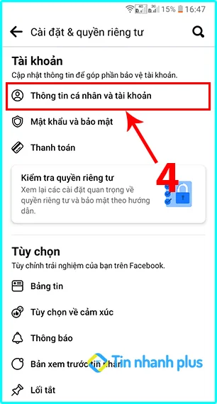 cách xem email facebook bằng điện thoại