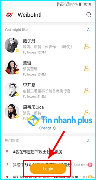 đăng ký tài khoản weibo bằng điện thoại