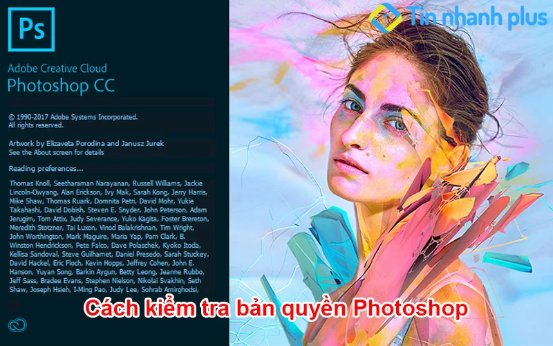Làm sao để biết Photoshop cs6 đã được cr@ck