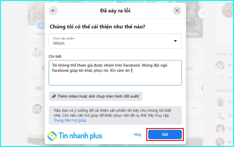 sửa lỗi không thể tham gia nhóm trên Facebook
