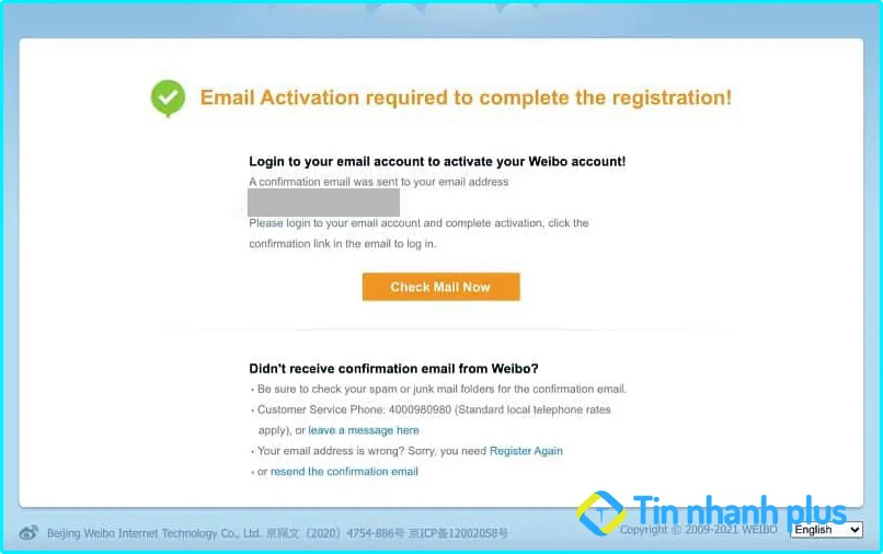 tạo tài khoản weibo trên pc