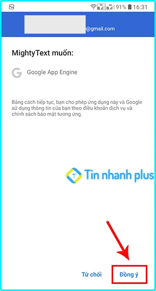hướng dẫn cách theo dõi tin nhắn trên android bằng ứng dụng Mightytext