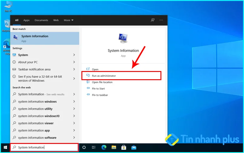 xem máy tính chạy 32bit hay 64bit bằng System Information