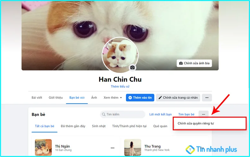 hướng dẫn cách ẩn danh sách bạn chung trên facebook
