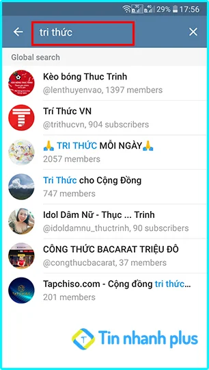 cách tìm nhóm chát trên telegram trên điện thoại