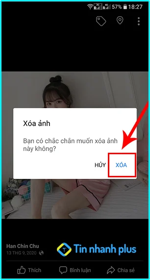 cách xóa avatar facebook