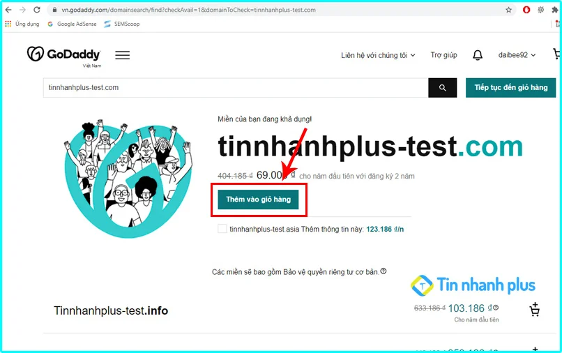 mua tên miền godaddy
