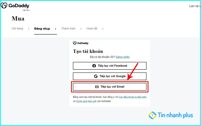 cách mua domain trên godaddy