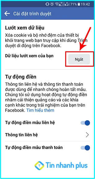 cách xóa cache trên facebook