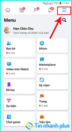 cách ẩn lượt like trên facebook bằng điện thoại