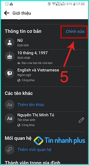 hướng dẫn cách ẩn ngày sinh trên facebook bằng iphone