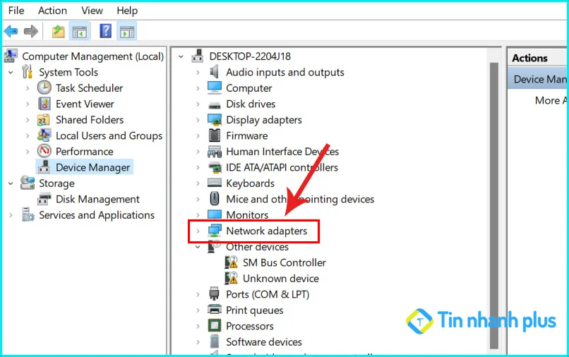 cập nhật driver mạng trên laptop