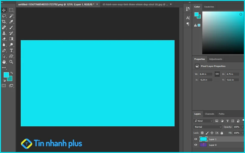 tô màu trên từng layer trong photoshop