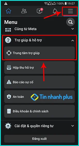cách liên hệ với facebook