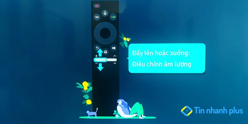 Hướng dẫn cách tăng giảm âm lượng trên tivi Samsung