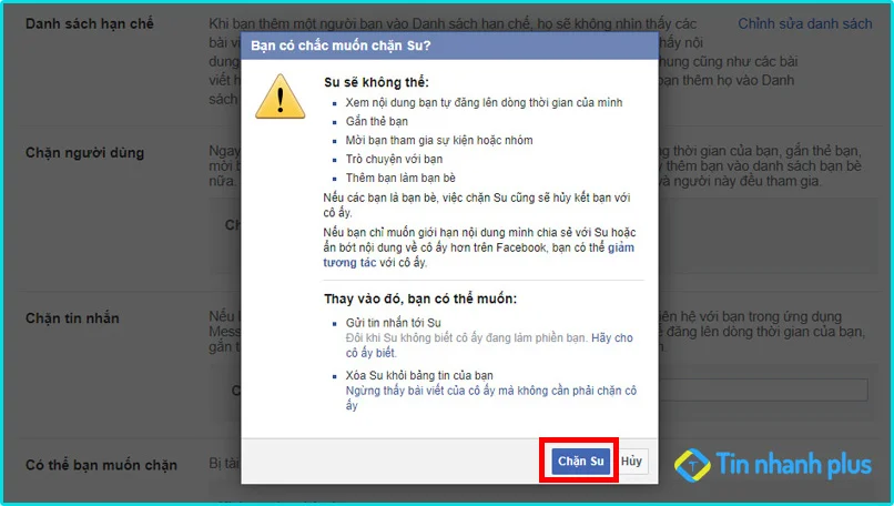 block facebook trên máy tính