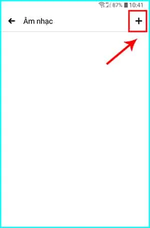 thêm âm nhạc vào trang cá nhân